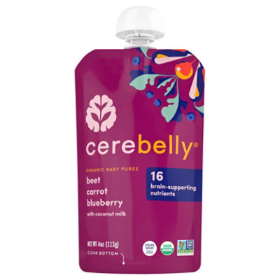 Cerebelly Pouch Beet Carrot Berry Organic - 4 OZ - Image 3