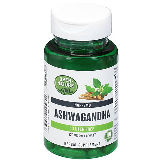 Open Nature Ashwagandha Herbal Supplement 920 Mg - 60 Count