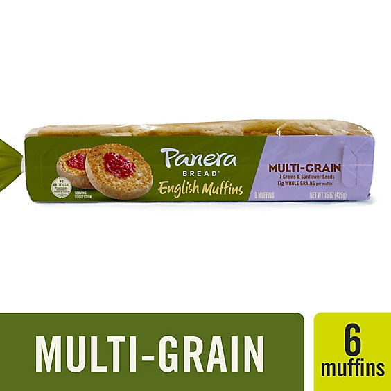 Panera Bread Multigrain English Muffin - 15 OZ