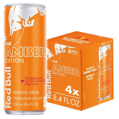 Red Bull Strawberry Apricot Energy Drink - 4-8.4 Fl. Oz. - Image 1