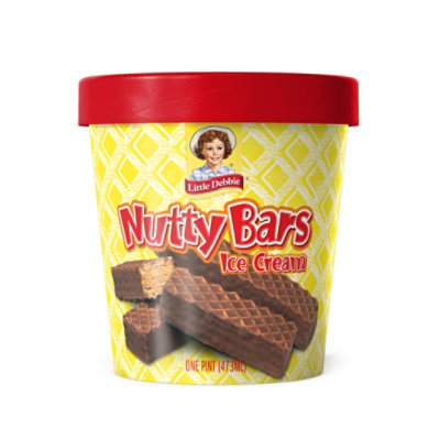 Little Debbie Nutty Bars Ice Cream Pint - 16 OZ - Image 1