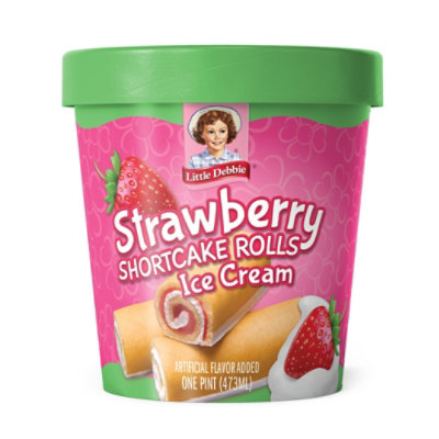 Little Debbie Strawberry Shortcake Rolls Ice Cream Pint - 16 OZ - Image 1