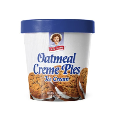 Little Debbie Oatmeal Cream Pie Ice Cream Pint - 16 OZ - Image 1