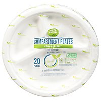 Open Nature Plates Compostable Comparment 10 In                          37250118 - 20 CT - Image 1