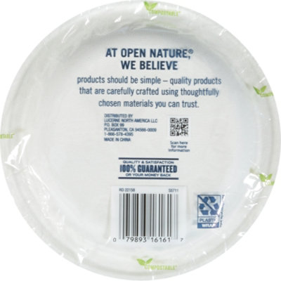 Open Nature Plates Compostable 6 In - 20 CT - Image 3