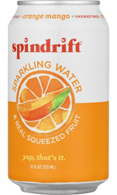 Spindrift Orange Mango Sparkling Water Can - 12 Fl. Oz. - Image 4