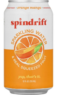 Spindrift Orange Mango Sparkling Water Can - 12 Fl. Oz. - Image 1