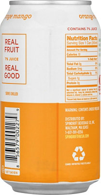 Spindrift Orange Mango Sparkling Water Can - 12 Fl. Oz. - Image 2