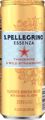 San Pellegrino Essenza Tangerine Strawberry Mineral Water Can - 11.15 Fl. Oz. - Image 2