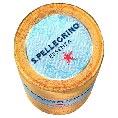 San Pellegrino Essenza Tangerine Strawberry Sparkling Water 330 ml Slim Can  - Blue Dog Beverage