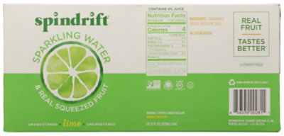 Spindrift Lime Sparkling Water Can - 12 Fl. Oz. - Image 4