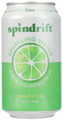 Spindrift Lime Sparkling Water Can - 12 Fl. Oz. - Image 7