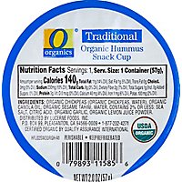 O Organics Hummus Traditional Snack Cup - 2 Oz. - Image 2