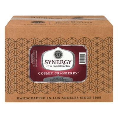 GT's Synergy Cosmic Cranberry Kombucha - 12-16 Fl. Oz. - Image 3