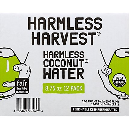 Harmless Harvest Organic Coconut Water - 12-8.75 Fl. Oz. - Image 2