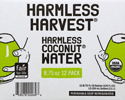 Harmless Harvest Organic Coconut Water - 12-8.75 Fl. Oz. - Image 2