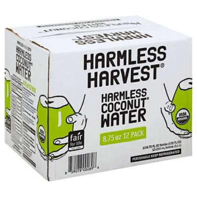 Harmless Harvest Organic Coconut Water - 12-8.75 Fl. Oz. - Image 1