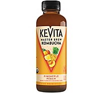 KeVita Master Brew Pineapple Peach Kombucha - 6-15.2 Fl. Oz.