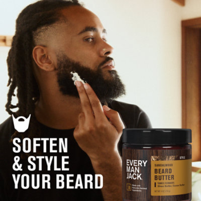 Every Man Jack Sandalwood Beard Butter For Men - 4 Oz - Image 2