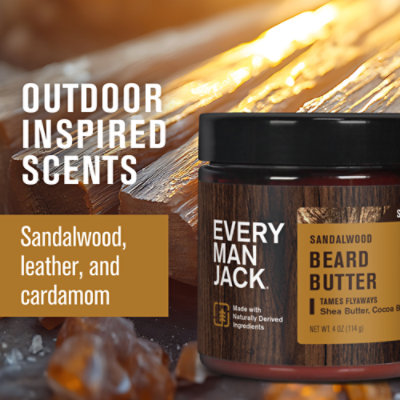 Every Man Jack Sandalwood Beard Butter For Men - 4 Oz - Image 5