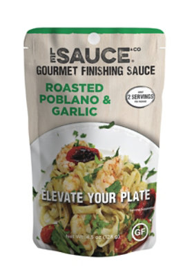 Le Sauce & Co. Roasted Poblano & Garlic Gourmet Finishing Sauce – 4.5 oz - Image 1