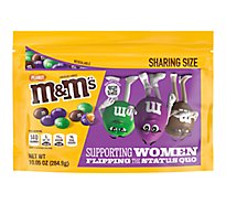 M&M'S Limited Edition Featuring Purple Candy Sharing Size Peanut Chocolate Candy Bag - 10.05 Oz