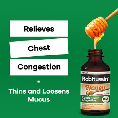 Robitussin Honey Maximum Strength Cough & Chest Congestion Dm - 8 Oz - Image 5