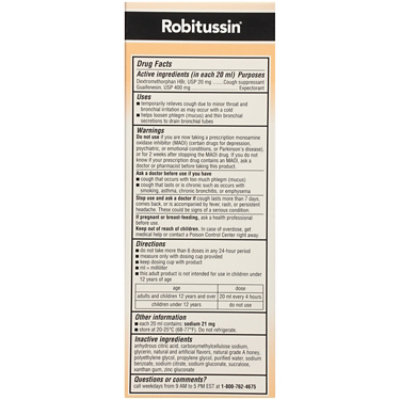 Robitussin Honey Maximum Strength Cough & Chest Congestion Dm - 8 Oz - Image 6