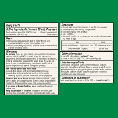 Robitussin Honey Maximum Strength Cough & Chest Congestion Dm - 8 Oz - Image 6