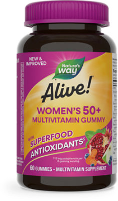 Alive! Womens 50 Plus Multivitamin Gummies - 60 Count - Image 1