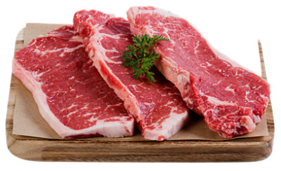 USDA Choice Beef New York Thin Cut Steak Boneless from Ranches in the Pacific Northwest - .75 lb. - Image 1