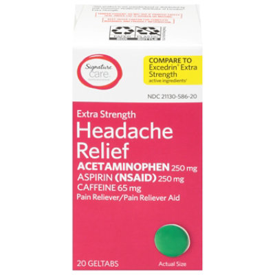 Signature Select/Care Acetaminophen Headache Gel Tablets - 20 Count - Image 3