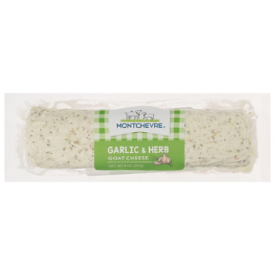 Montchevere Goat Log Garlic Herb - 8 OZ - Image 1