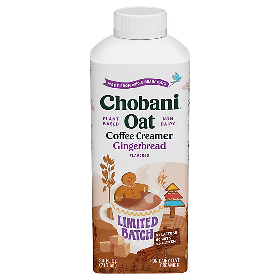 Chobani Oat Coffee Creamer Gingerbread Limited Batch 24 Fl Oz - 24 FZ