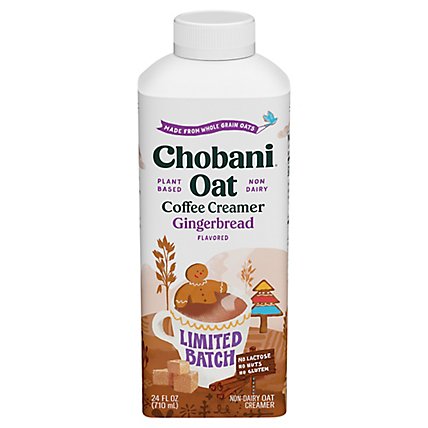 Chobani Oat Coffee Creamer Gingerbread Limited Batch 24 Fl Oz - 24 FZ - Image 1
