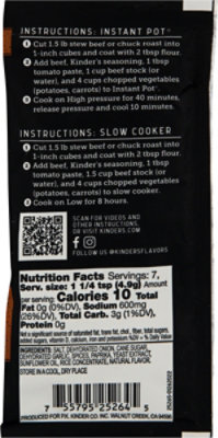 Kinders Beef Stew Seasoning - 1.2 Oz - Image 6