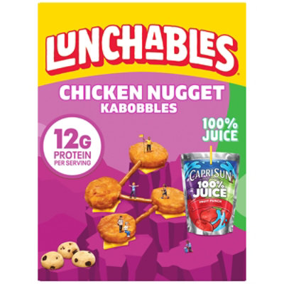 Lunchables Chicken Nugget Kabbobles w/ Cheddar Mini Chocolate Chip Cookies & Capri Sun  Juice - 9 Oz - Image 1