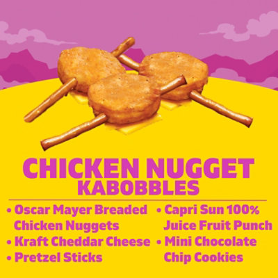 Lunchables Chicken Nugget Kabbobles w/ Cheddar Mini Chocolate Chip Cookies & Capri Sun  Juice - 9 Oz - Image 3