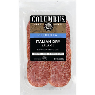 Columbus Reduced Fat Italian Dry Salami - 4 Oz - Image 1