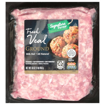 Signature Farms Ground Veal - 16 Oz