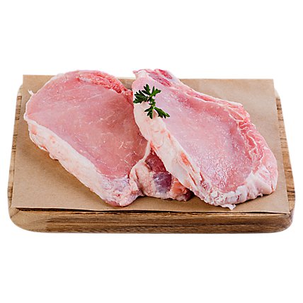 Haggen Pork Rib Chops Bone-in All Natural Raised in the USA - 1 lb. - Image 1