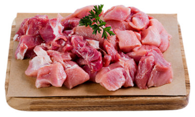 Haggen Pork Stew Meat Boneless All Natural Raised in the USA - 1 lb. - Image 1