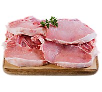 Haggen Pork Loin Chops Bone-in All Natural Raised in the USA VP- 3.5 lbs.