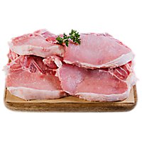 Haggen Pork Loin Chops Bone-in All Natural Raised in the USA VP- 3.5 lbs. - Image 1