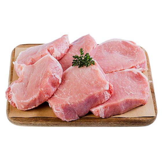 Haggen Pork Loin Chops Boneless All Natural Raised in the USA VP - 4 lbs.