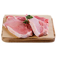 Haggen Pork Loin Chops Bone-in All Natural Raised in the USA - 1 lb. - Image 1