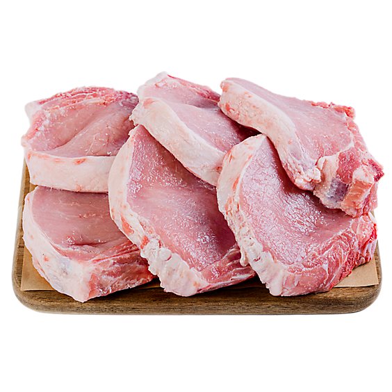 Haggen Pork Rib Chops Bone-in All Natural Raised in the USA VP - 3.5 lbs.