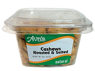 Avas Roasted Salted Cashews - 8 Oz - Image 1