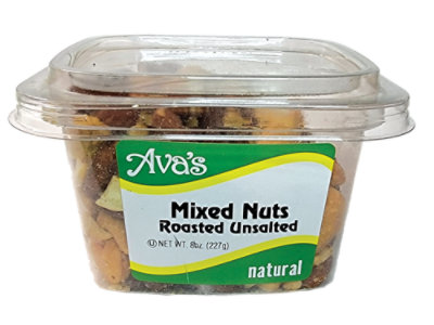 Ava's Roasted No Salt Mixed Nuts - 8 Oz - Image 1