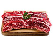 USDA Choice Beef Chuck Short Ribs Flanken Style Thin Cut Bone-in from Ranches in the PNW - 1 lb.